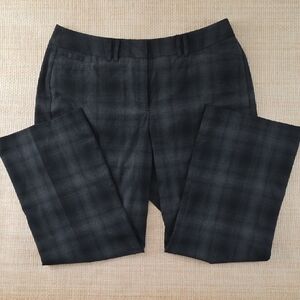 Lane Bryant Black Plaid Dress Pants Women’s Size 16 Regular Stretch Career Work